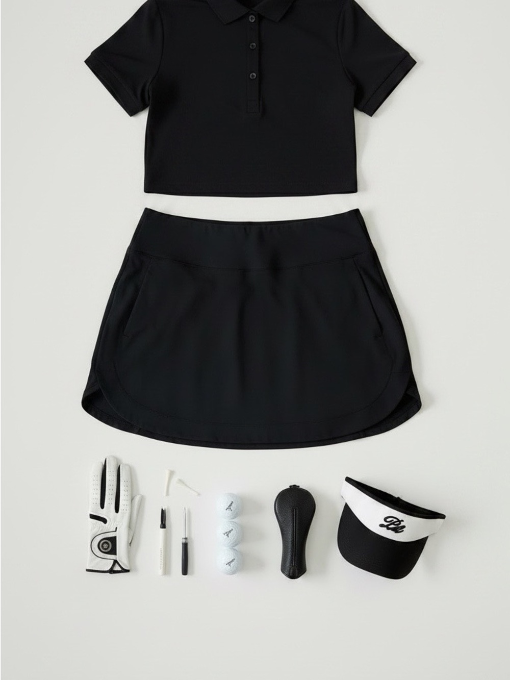 Athleta Black Mini Skort - Sporty Tennis Style
